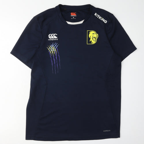 Canterbury Men's Blue Rugby T-Shirt, M, Athletic Fit