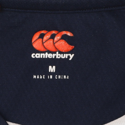 Canterbury Men's Blue Rugby T-Shirt, M, Athletic Fit