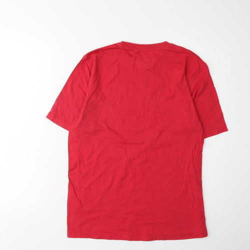 George Men's Red Football Graphic T-Shirt, Size S