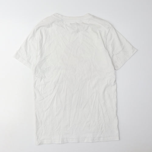 Nintendo Super Mario Men's White Graphic T-Shirt Size S