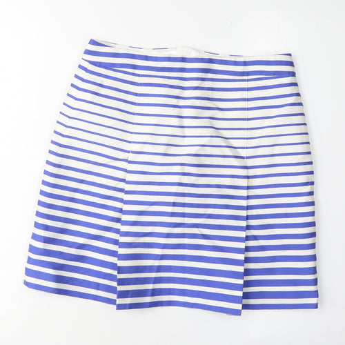 Banana Republic Women's Blue Striped Pencil Skirt Size 2