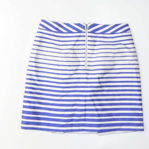 Banana Republic Women's Blue Striped Pencil Skirt Size 2