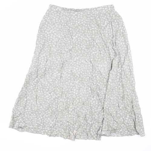 Marks and Spencer Women's Grey A-Line Skirt Size 14