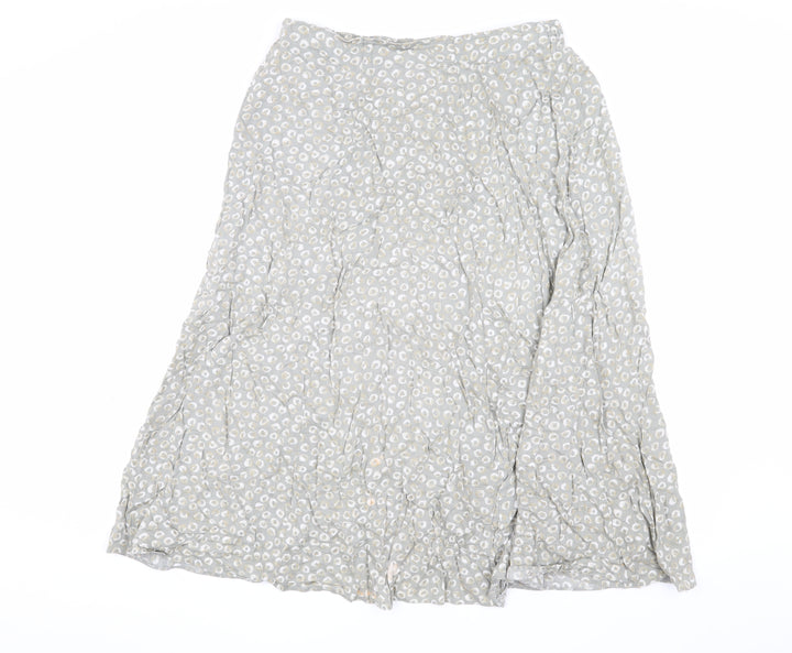 Marks and Spencer Women's Grey A-Line Skirt Size 14