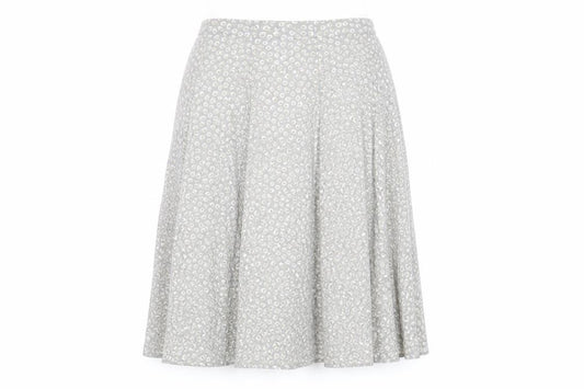 Front view of Marks & Spencer Women's Grey A-Line Skirt, size 14