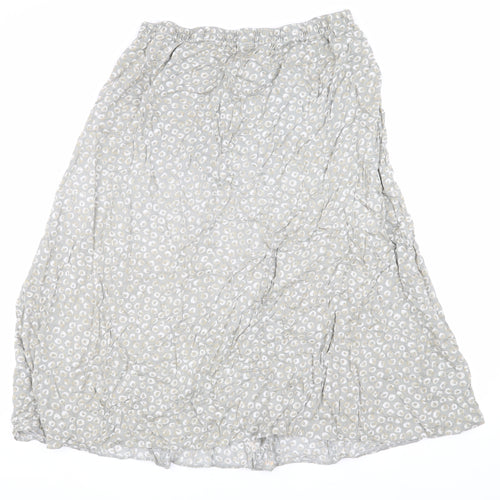 Marks and Spencer Women's Grey A-Line Skirt Size 14