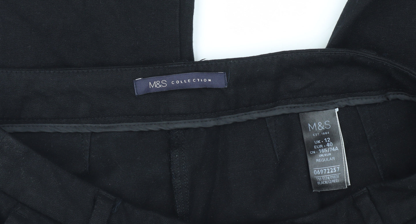 Marks and Spencer Women's Black Trousers Size 12