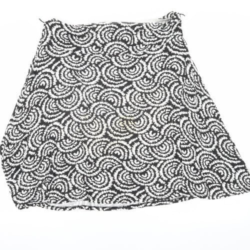 Soon Women's Black Geometric Skirt Size 16