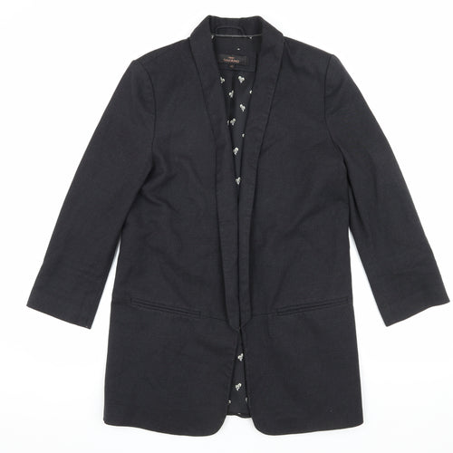 Next Women's Black Long Suit Jacket, Size 10 Tall