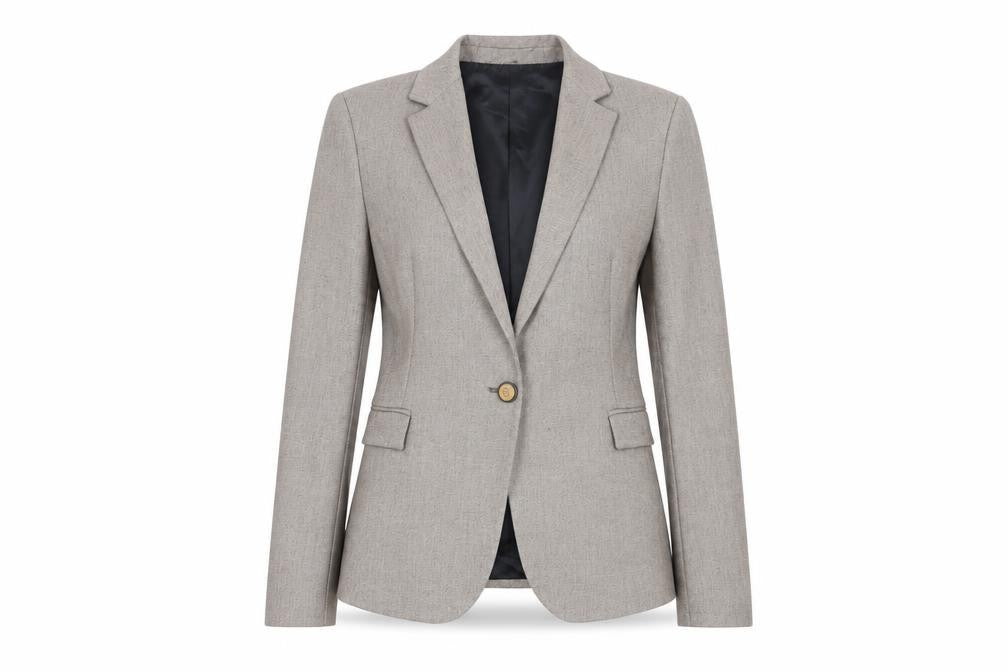 Front view of Zara Women's Brown Blazer Jacket, size 8