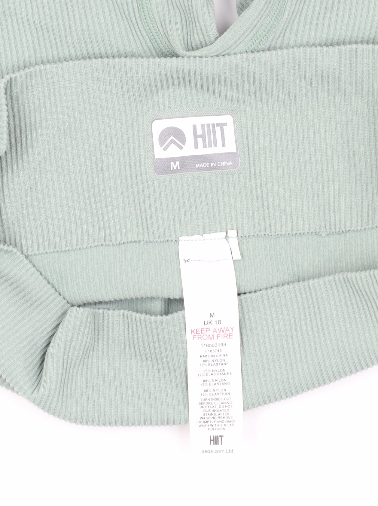 HIIT Women's Green Biker Shorts - Size M, Athletic Style