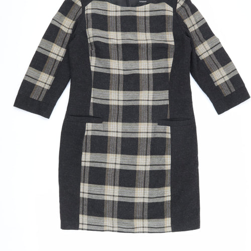 Autograph Women's 3/4 Sleeve Plaid Dress Size 12