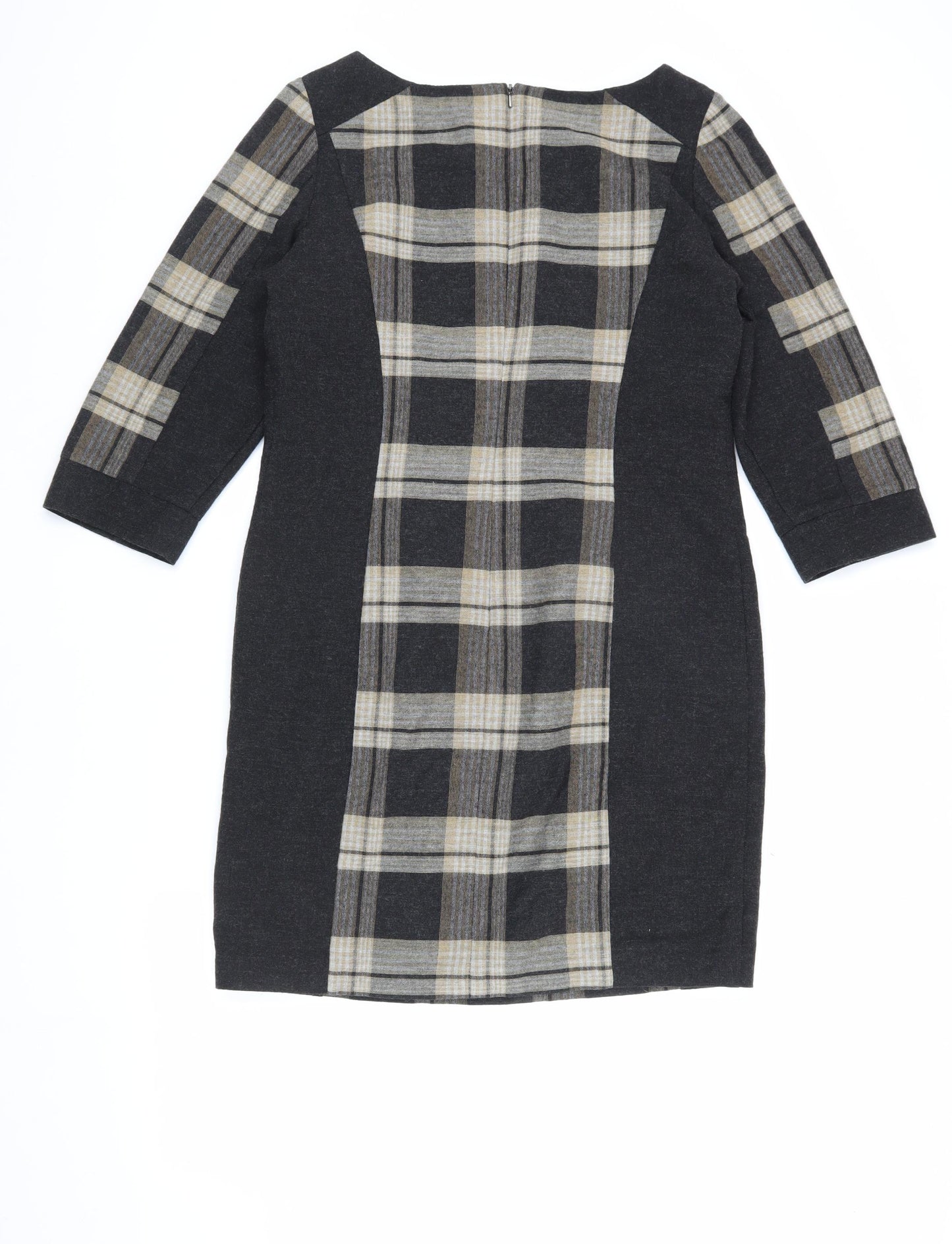 Autograph Women's 3/4 Sleeve Plaid Dress Size 12