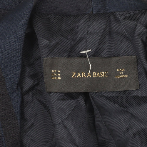 Zara Blue Striped Blazer for Women Size 12