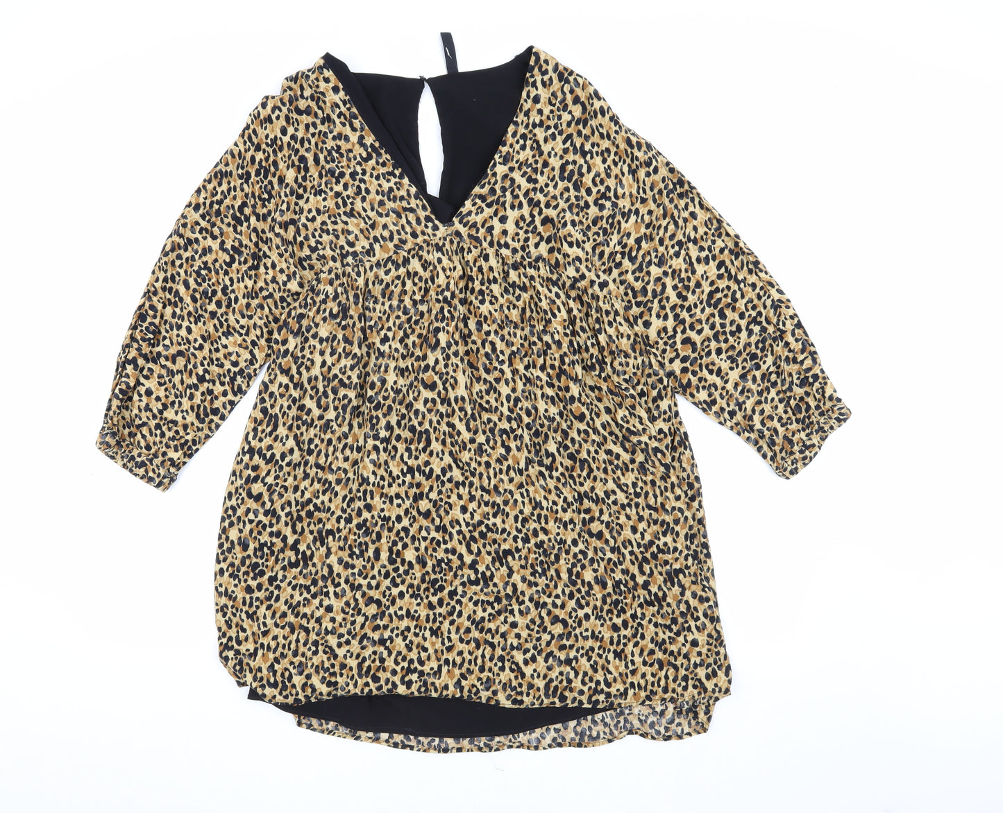 TW Collection Women's Leopard Print Shift Dress S