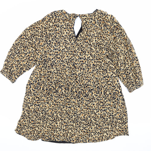 TW Collection Women's Leopard Print Shift Dress S