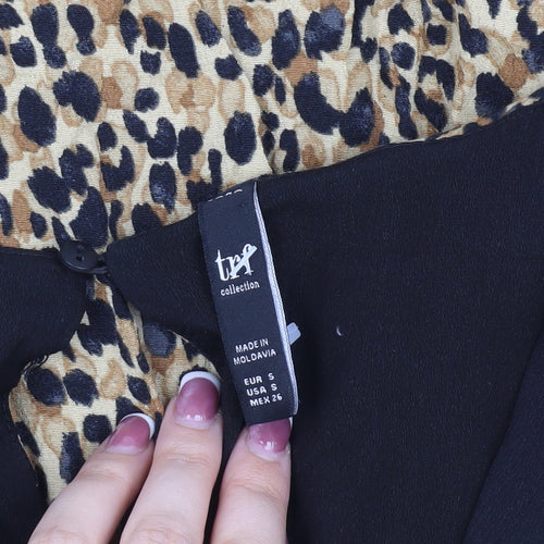 TW Collection Women's Leopard Print Shift Dress S
