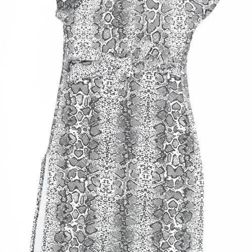 Boohoo Women's Multicoloured Animal Print Dress Size 10