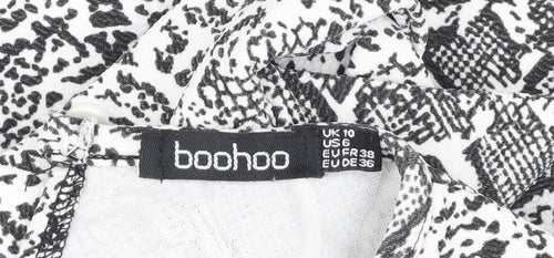 Boohoo Women's Multicoloured Animal Print Dress Size 10