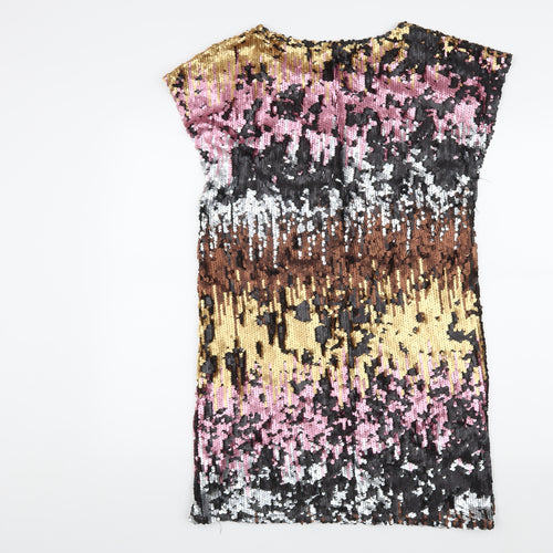 River Island Women's Multicoloured Sequin Dress - Size 14