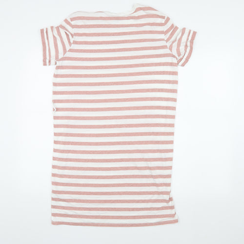 ASOS Women's Pink Striped T-Shirt Dress, Size 10