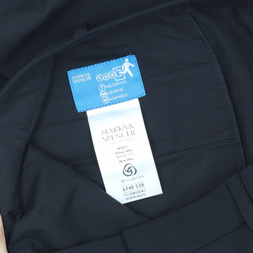 Marks and Spencer Men's Black Trousers Size 22