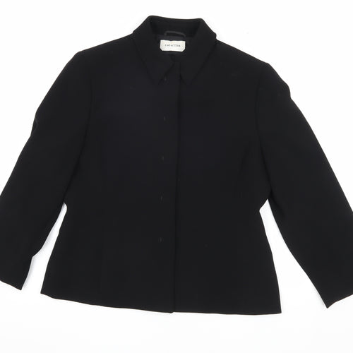 Caractère Women's Black Regular Jacket Size 14