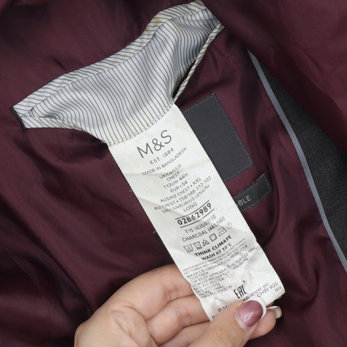 Marks and Spencer Men's Grey Blazer 44L Jacket