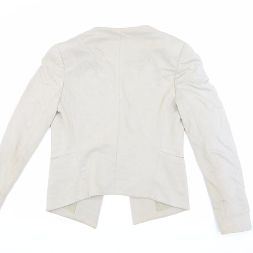 Topshop Women's Beige Blazer UK 10 Long Sleeve