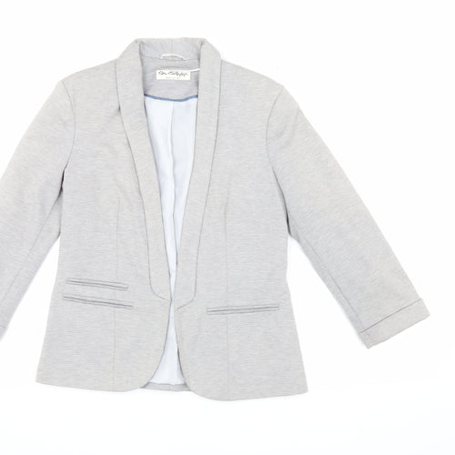 Miss Selfridge Women's Grey Blazer Size 10
