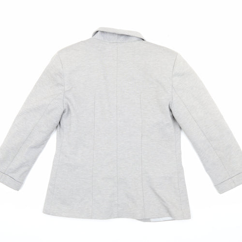 Miss Selfridge Women's Grey Blazer Size 10