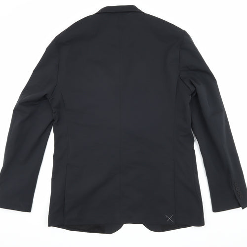 Marks and Spencer Men's Black Blazer, 40 Long, Formal