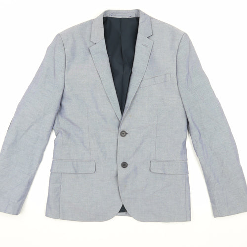 H&M Men's Blue Blazer Slim Fit Size 36R