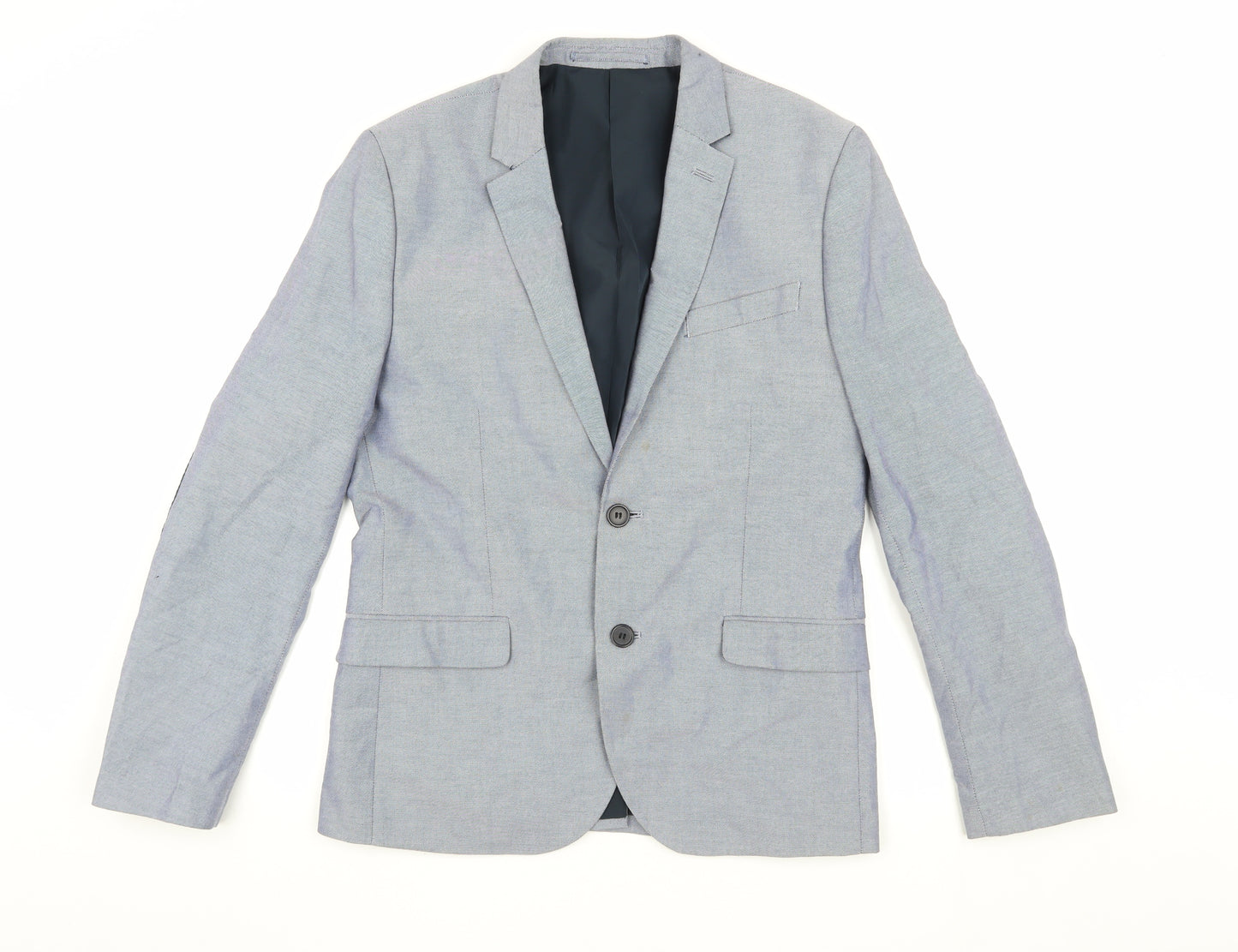 H&M Men's Blue Blazer Slim Fit Size 36R