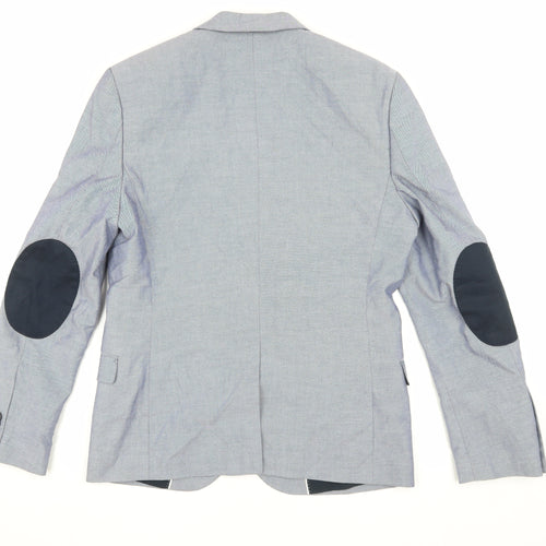 H&M Men's Blue Blazer Slim Fit Size 36R