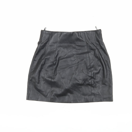 Zara Women's Black Pencil Skirt, Size L, Polyester