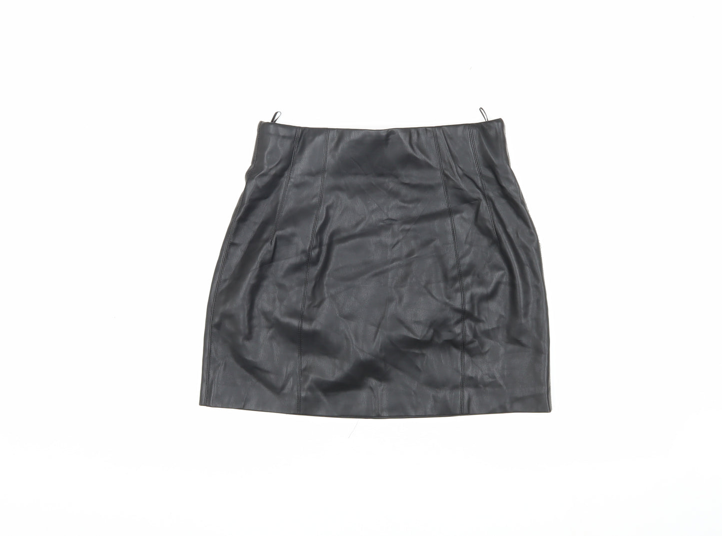 Zara Women's Black Pencil Skirt, Size L, Polyester