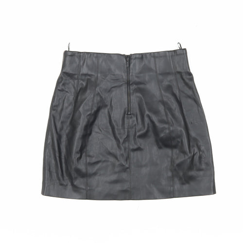 Zara Women's Black Pencil Skirt, Size L, Polyester