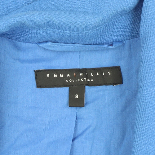 Emma Willis Women's Blue Blazer, Size 8, Workwear