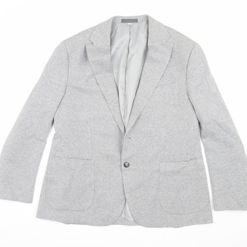 Marks and Spencer Men's Grey Blazer, Size 44S Smart Casual