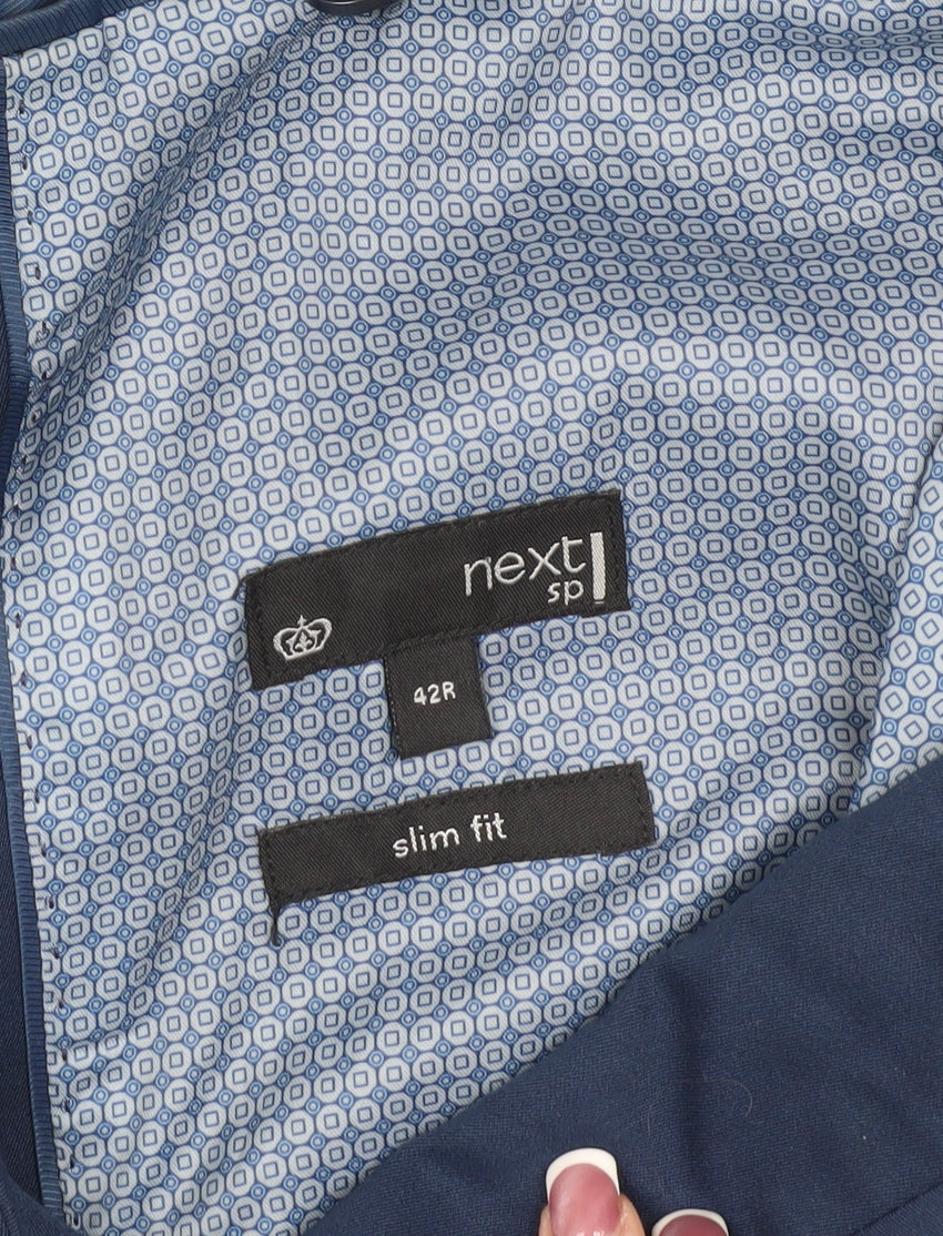 Next Men's Blue Slim Fit Blazer, 42R, Business Jacket