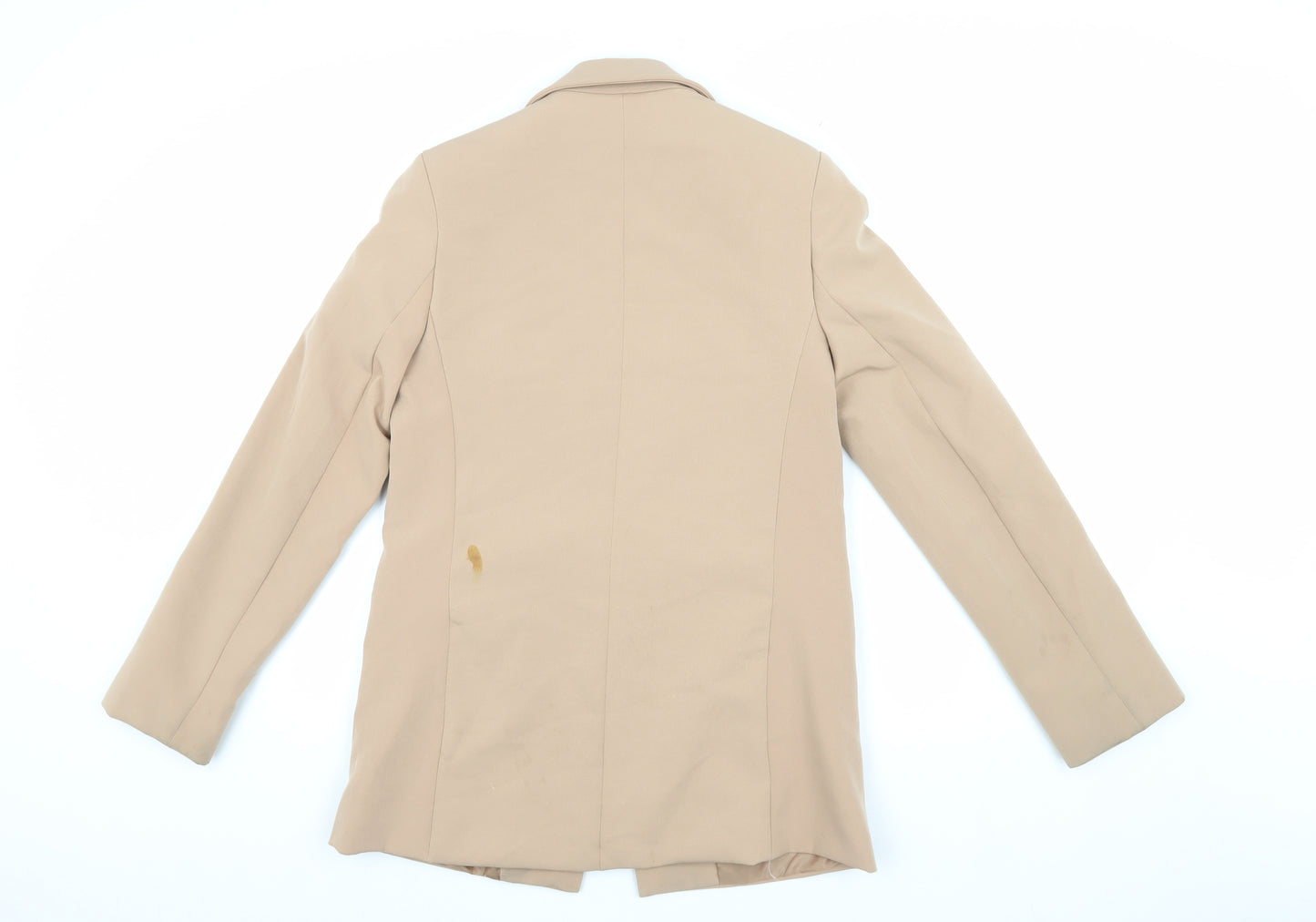 New Look Women Beige Blazer, Size 8, Lined, Regular Fit