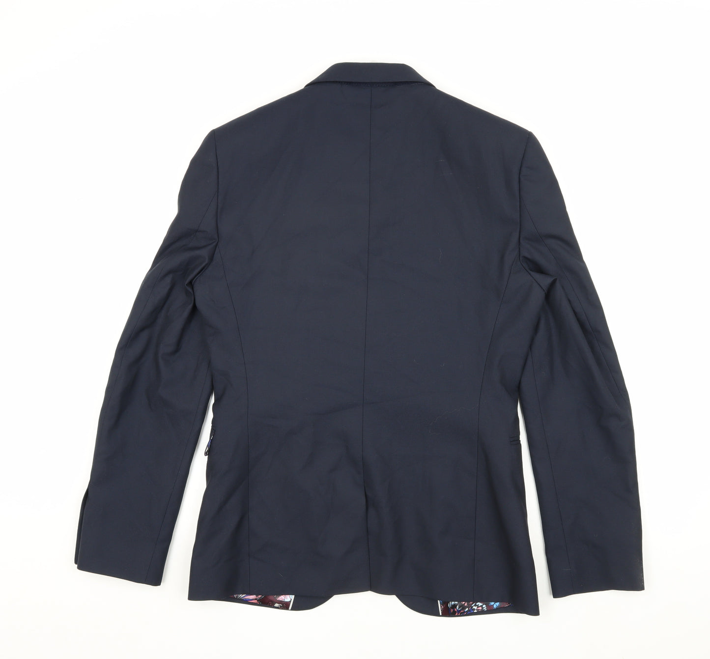 Next Men's Blue Single-Breasted Blazer 38R