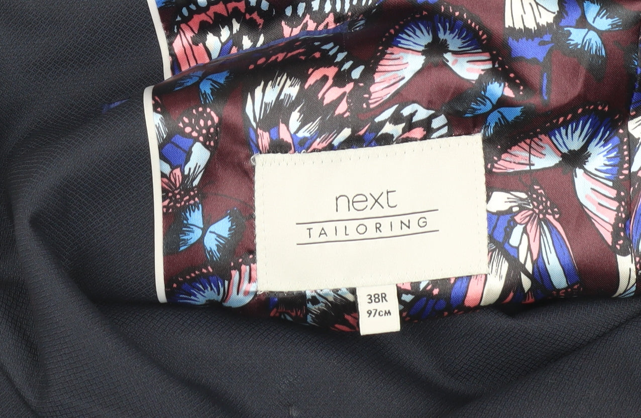 Next Men's Blue Single-Breasted Blazer 38R