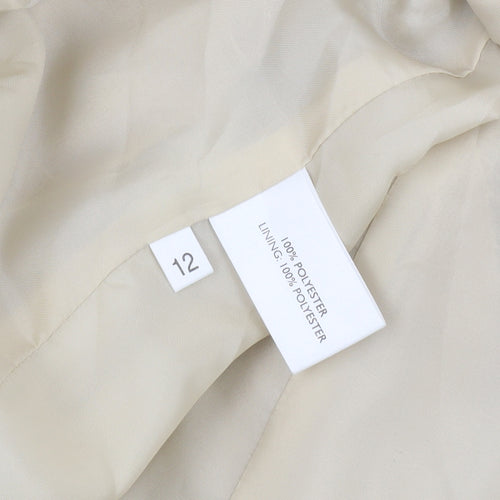 Scott & Taylor Women's Beige Polyester Blazer Size 12