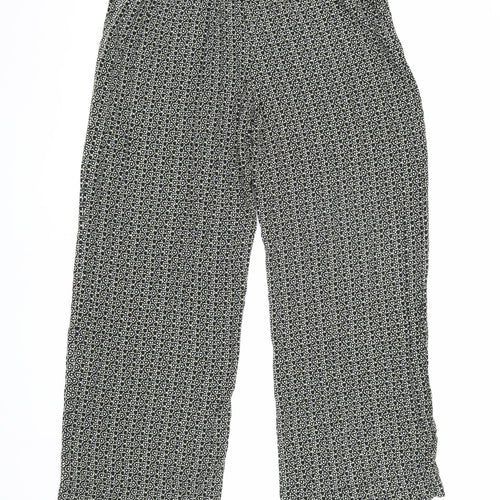 Marks and Spencer Women’s Black Geometric Trousers Size 18