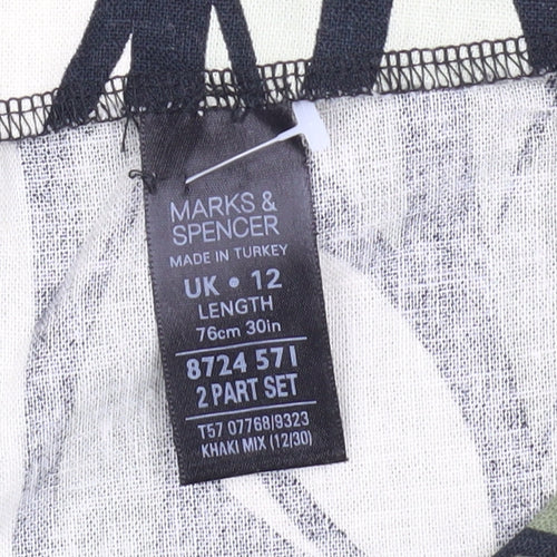 Marks and Spencer Women's Multicoloured Midi Skirt Size 12