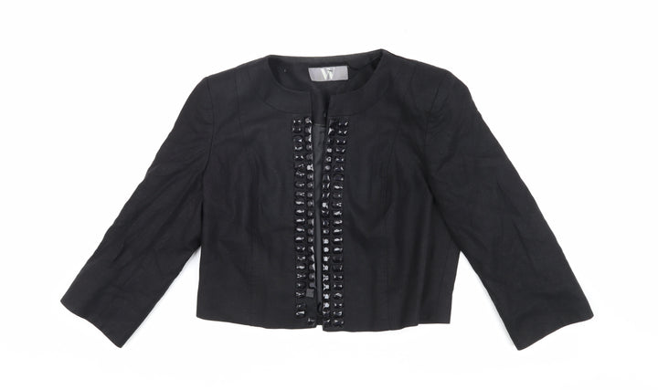 BHS Women's Black Cropped Blazer Size 14