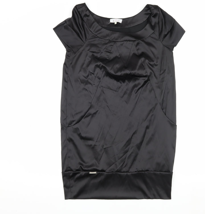 River Island Women's Black Short Sleeve Dress - Size 12