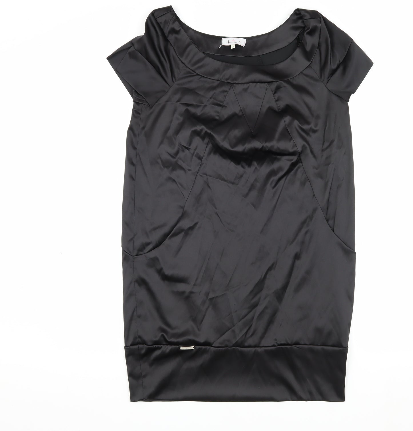 River Island Women's Black Short Sleeve Dress - Size 12